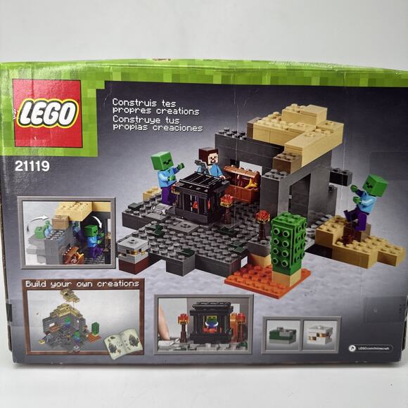 Retired 2015 NEW SEALED Minecraft Lego 21119 The Dungeon Set Steve Zombie NIB - Picture 7 of 7